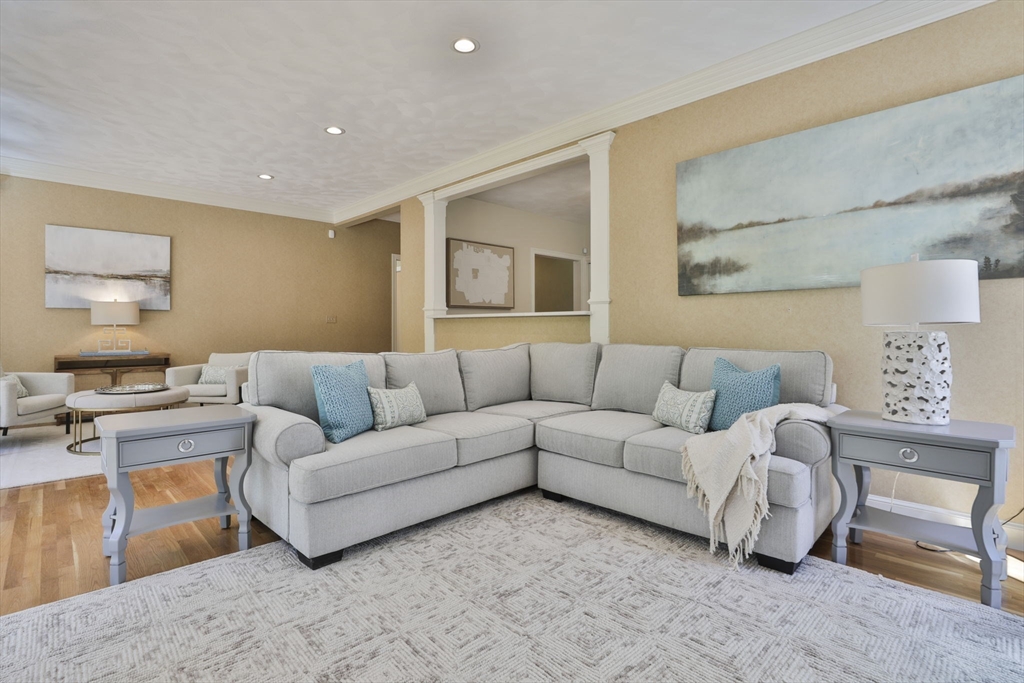 5 Stanton Circle Boxford, MA 01921 - Photo 19 of 42 a living room with furniture and a lamp
