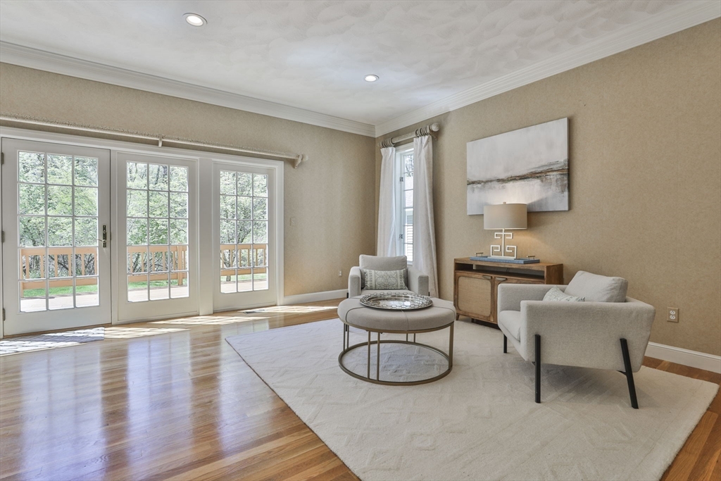 5 Stanton Circle Boxford, MA 01921 - Photo 20 of 42 a living room with furniture and a large window