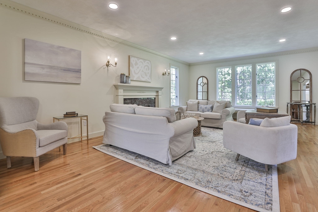 5 Stanton Circle Boxford, MA 01921 - Photo 8 of 42 a living room with furniture and a wooden floor