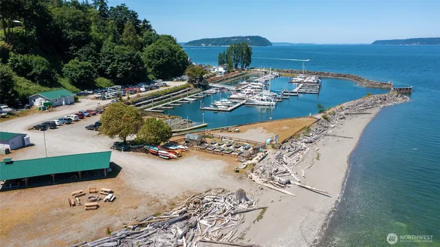 a view of lake with mountain