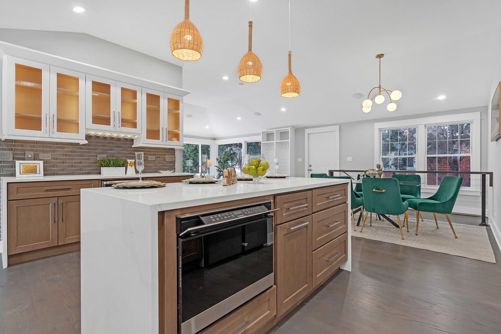 1814 Oakton Street Park Ridge, IL 60068 - Photo 12 of 30 a kitchen with a stove cabinets and chairs
