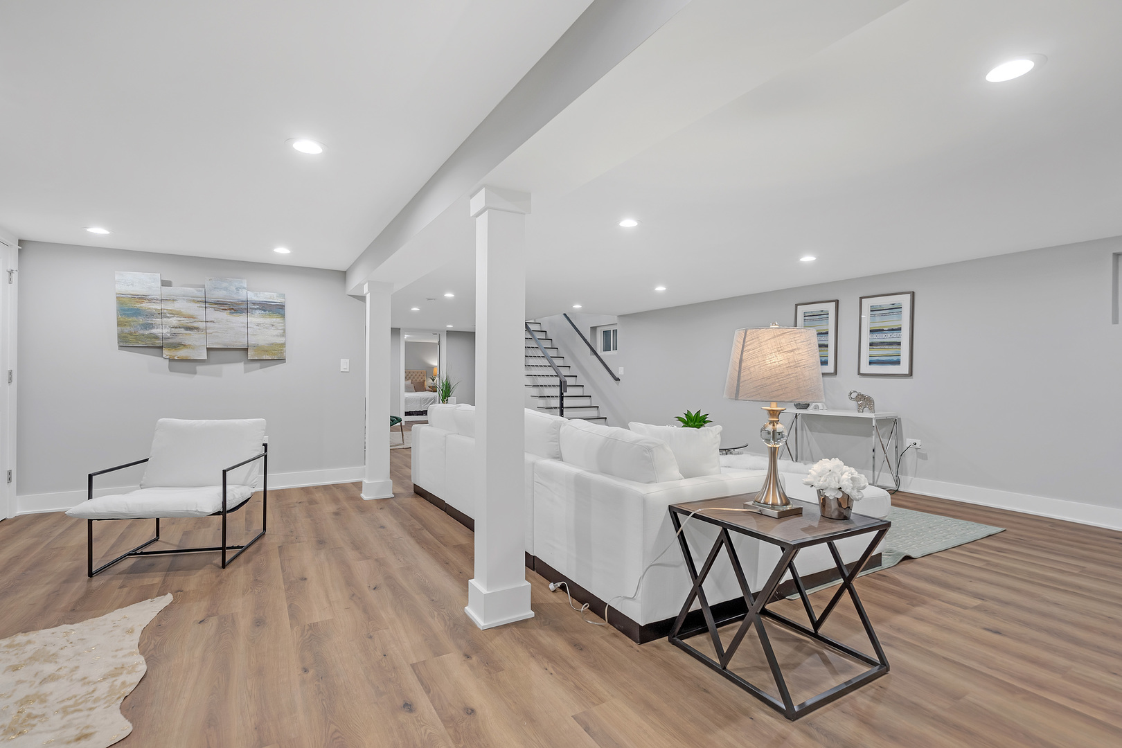 1814 Oakton Street Park Ridge, IL 60068 - Photo 22 of 30 a living room with furniture and a wooden floor