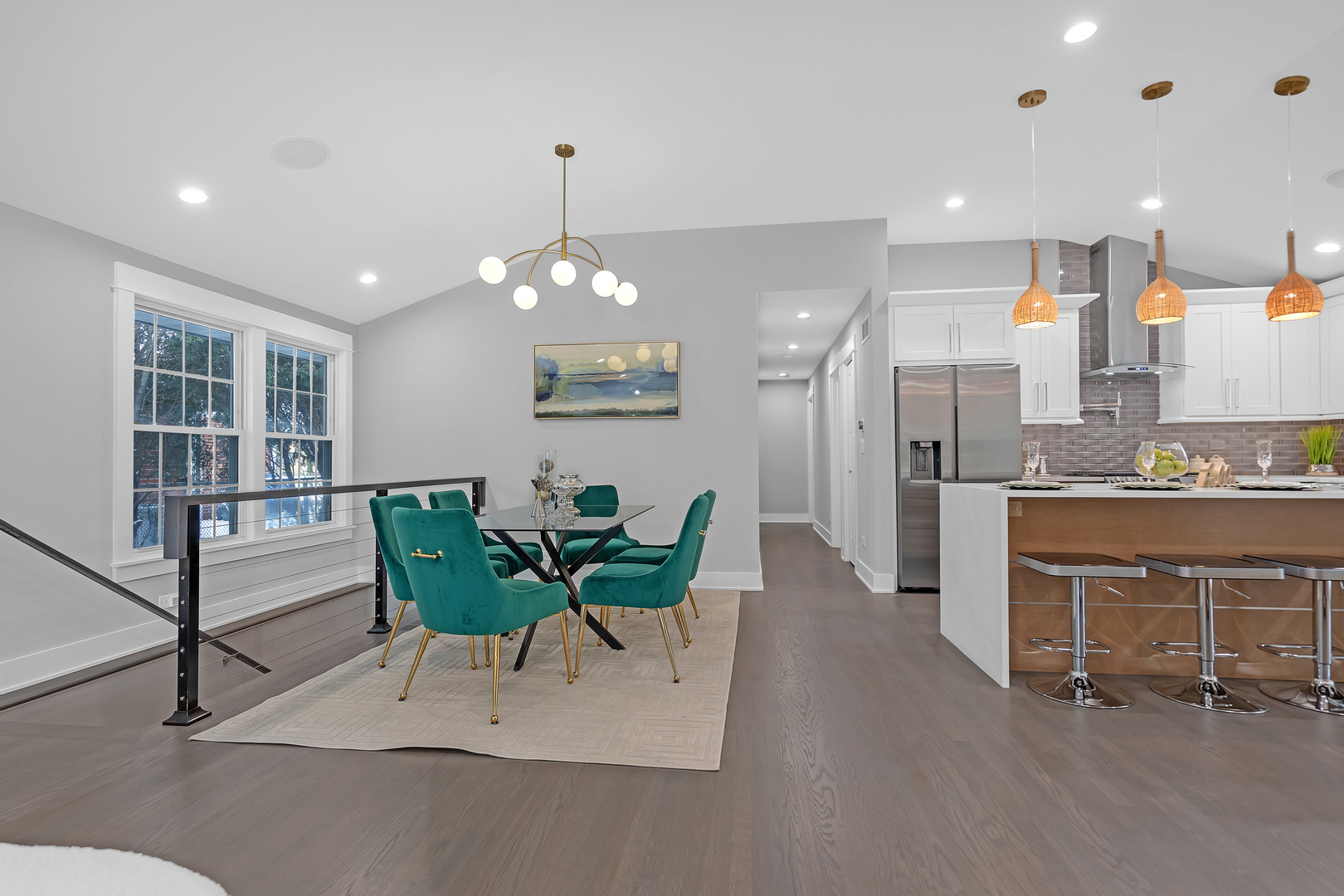 1814 Oakton Street Park Ridge, IL 60068 - Photo 8 of 30 a view of a dining room with furniture and a chandelier