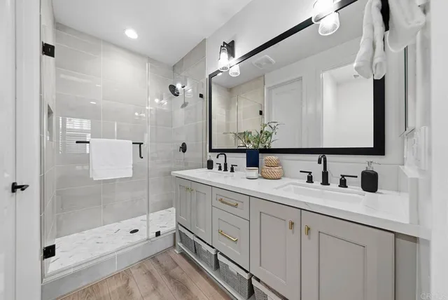 an aerial view of residential building with outdoor space