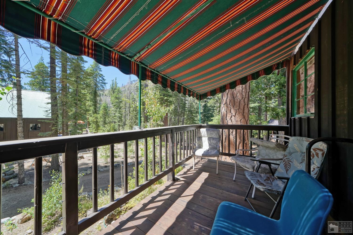 26 Sciots Tract Twin Bridges, CA 95735 - Photo 23 of 27 a view of balcony with furniture and wooden floor