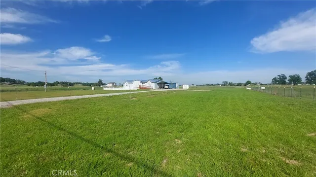 a view of backyard of house