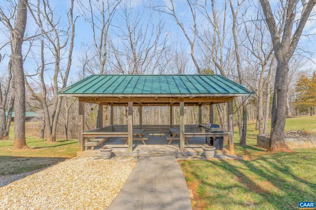 a view of an outdoor space and a swimming pool