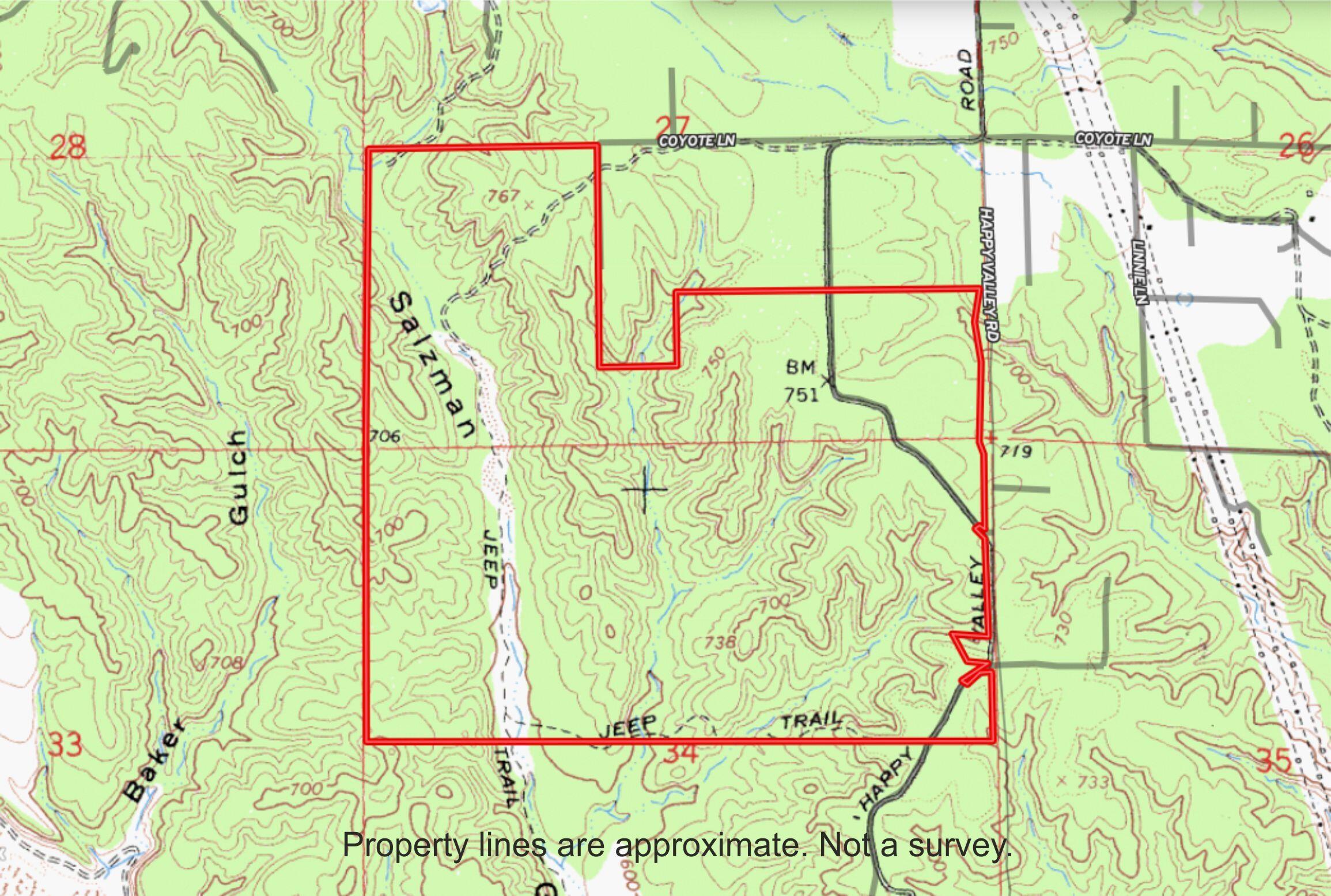 Happy Valley Road Cottonwood, CA 96022 - Photo 34 of 34 topo