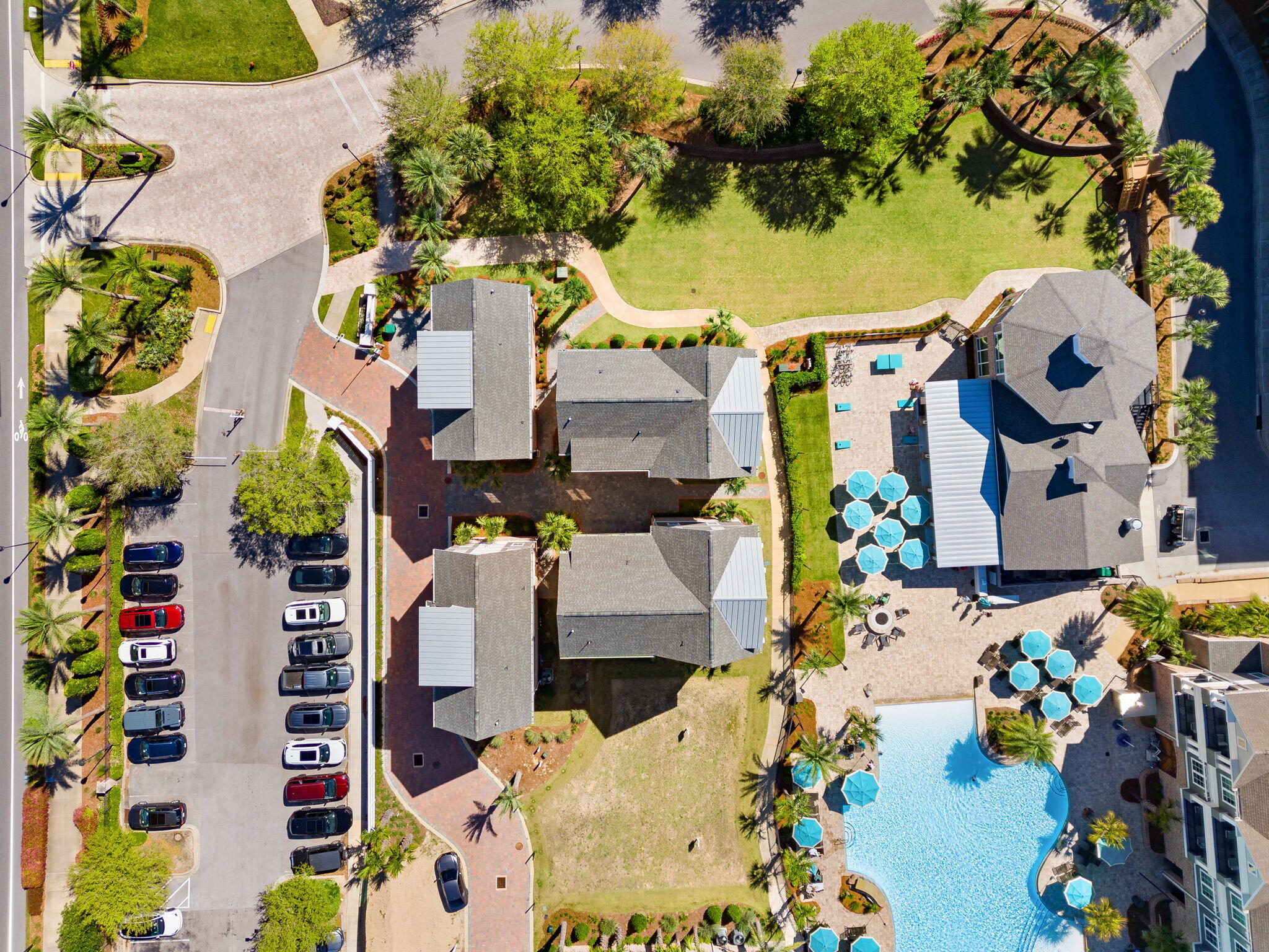 413 Henderson Cottage Way Destin, FL 32541 - Photo 48 of 48 an aerial view of residential house with outdoor space and swimming pool