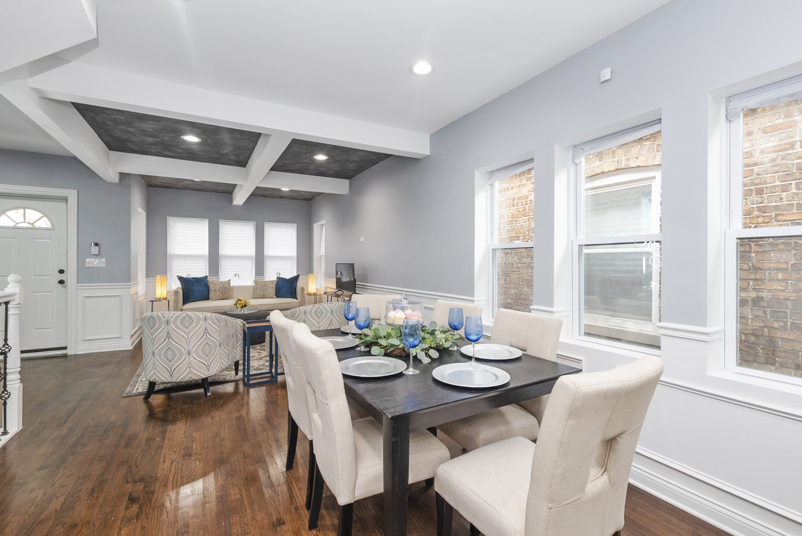 643 East 89th Street Chicago, IL 60619 - Photo 8 of 28 a view of a dining room with furniture and wooden floor