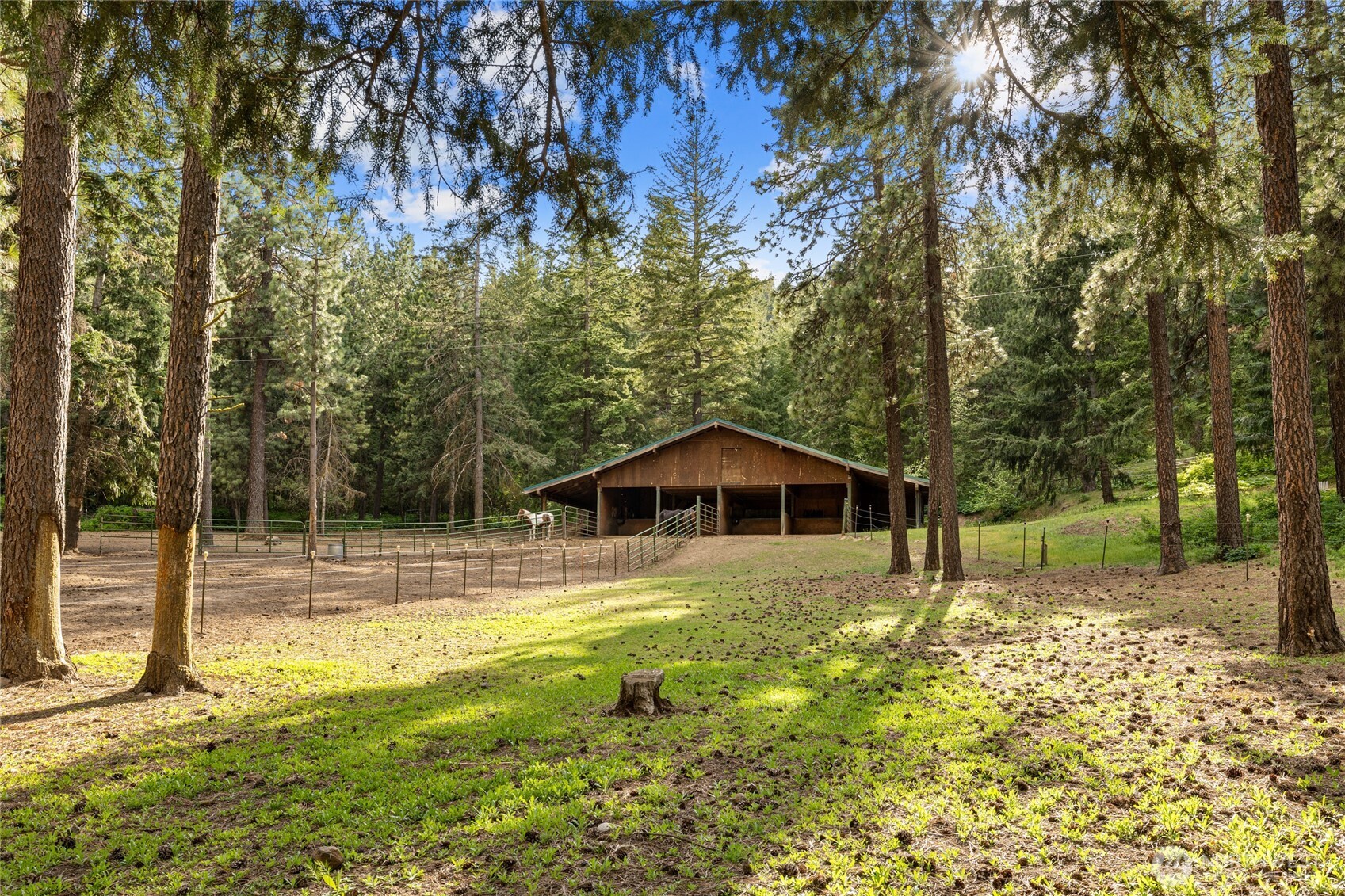 1101 Emerick Road Cle Elum, WA 98922 - Photo 14 of 40 a view of a house with a yard