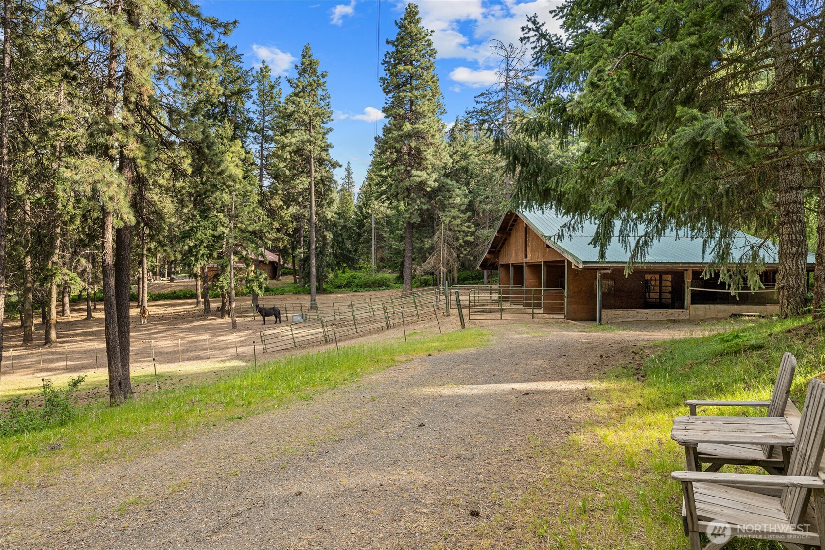 1101 Emerick Road Cle Elum, WA 98922 - Photo 10 of 40 a view of backyard with swimming pool and seating space