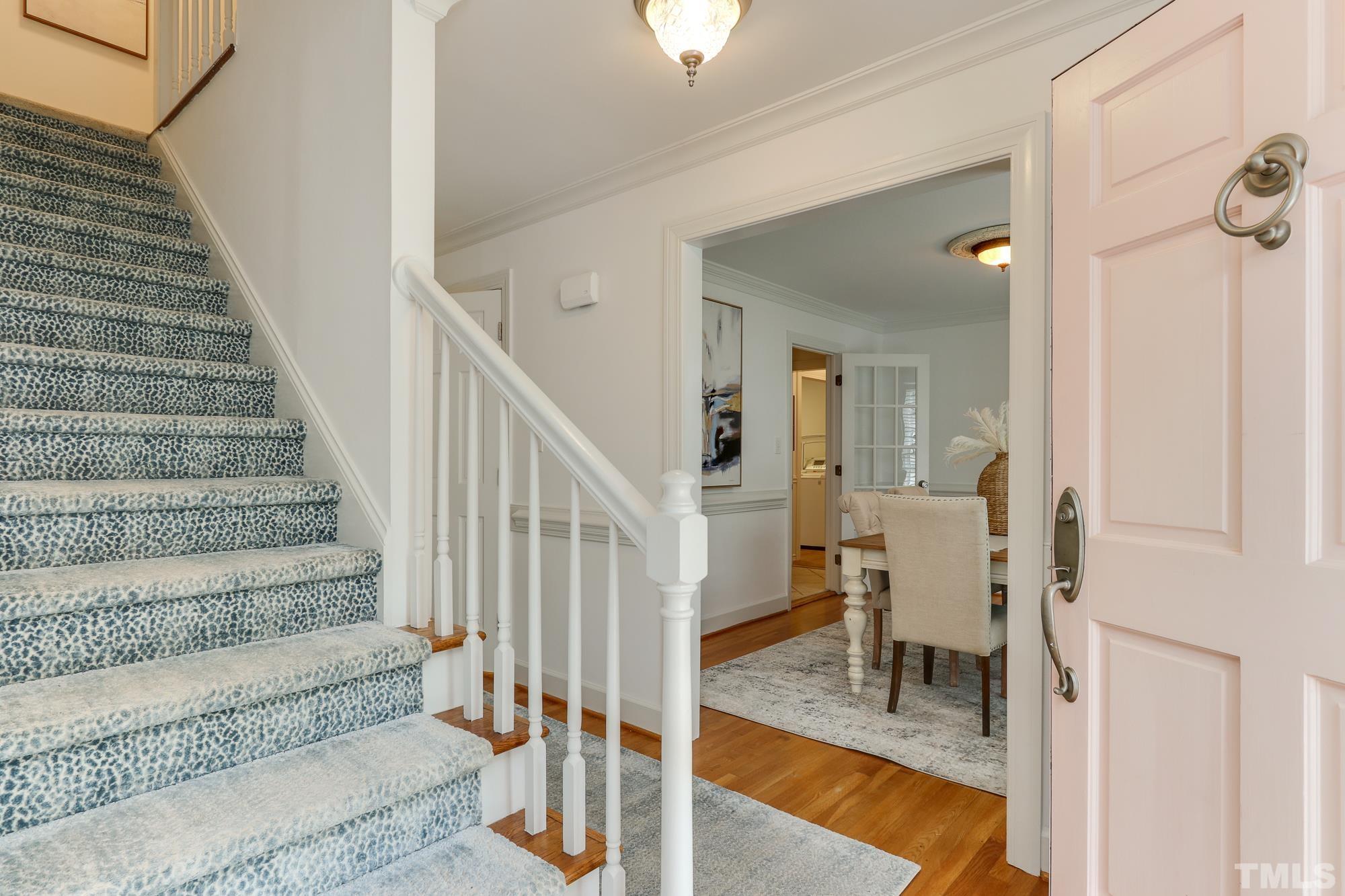 8913 Lindenshire Road Raleigh, NC 27615 - Photo 4 of 27 a view of entryway and hall