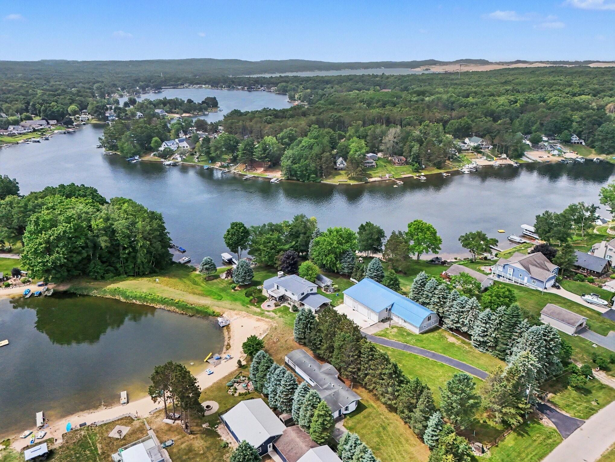 7951 West Village Road Mears, MI 49436 - Photo 4 of 13 Aerial 2