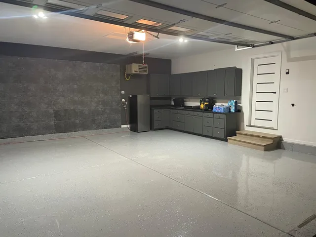 a room with furniture