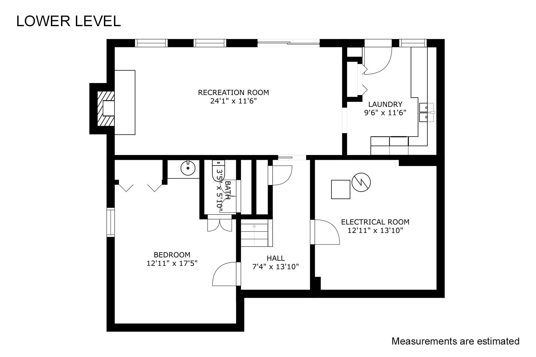 216 Country Club Road Holland, MI 49423 - Photo 43 of 43 Lower Level Floorplan