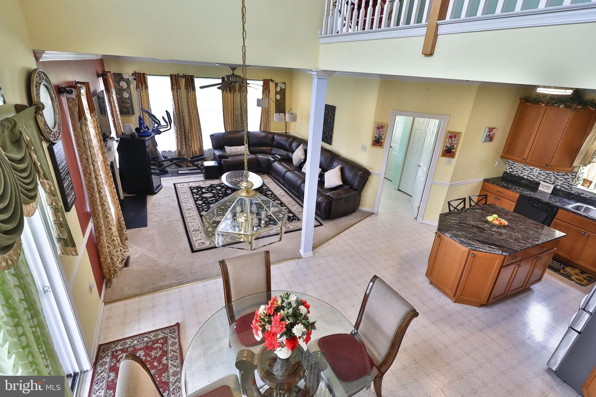 25 Valentine Road Warminster, PA 18974 - Photo 27 of 52 Breakfast room view from stairs