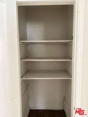 a close view of closet