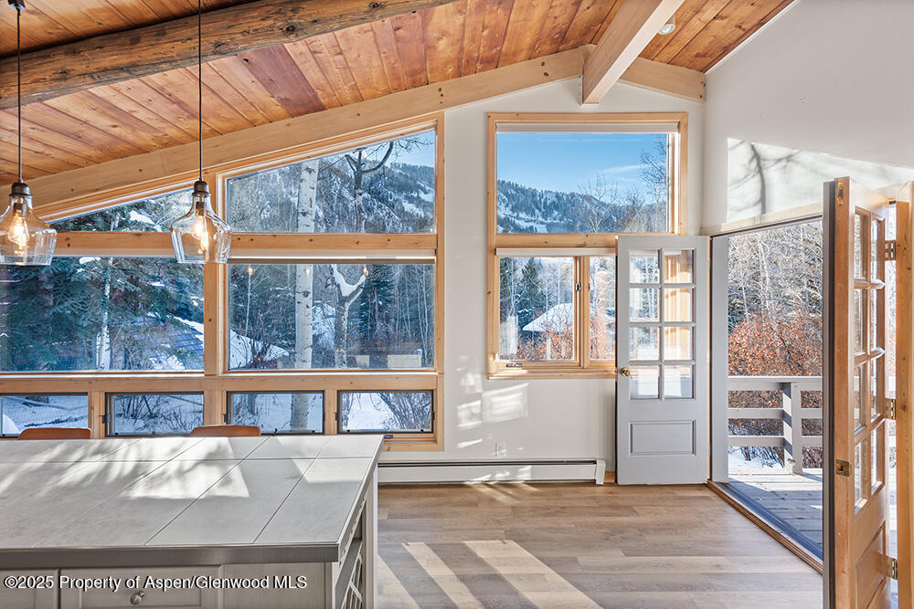 1215 Riverside Drive Aspen, CO 81611 - Photo 4 of 20 a view of an empty room with wooden floor and a window
