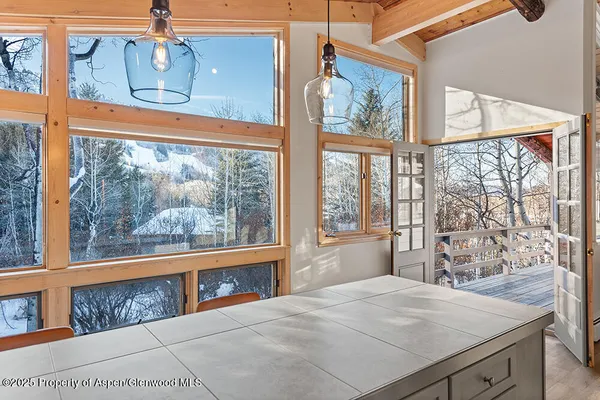 a view of a from a window