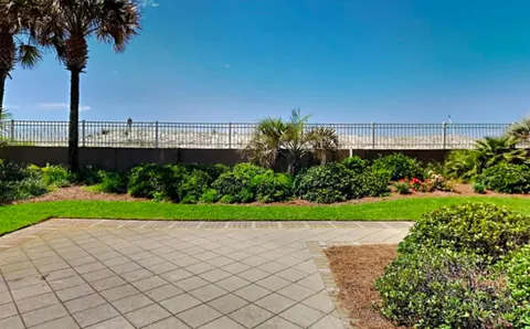 a view of an outdoor space with porch area