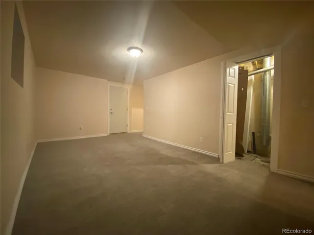 a view of an empty room