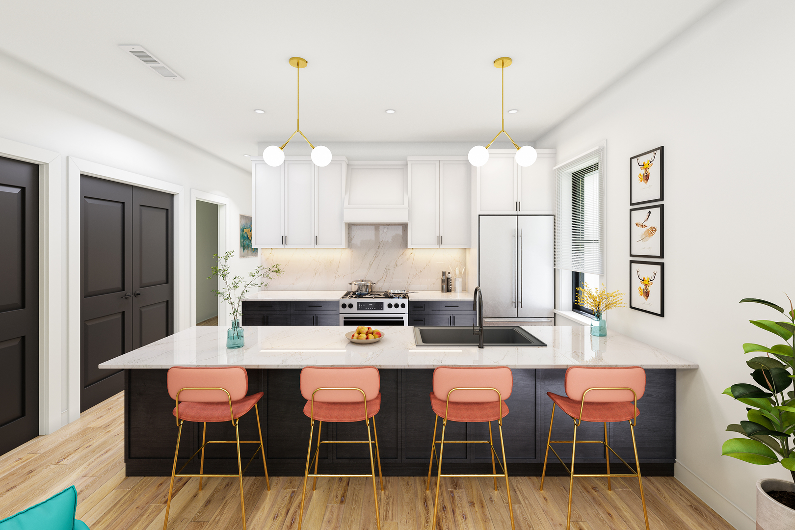 2636 West Evergreen Avenue, Unit 2 Chicago, IL 60622 - Photo 3 of 6 a kitchen that has a table and chairs