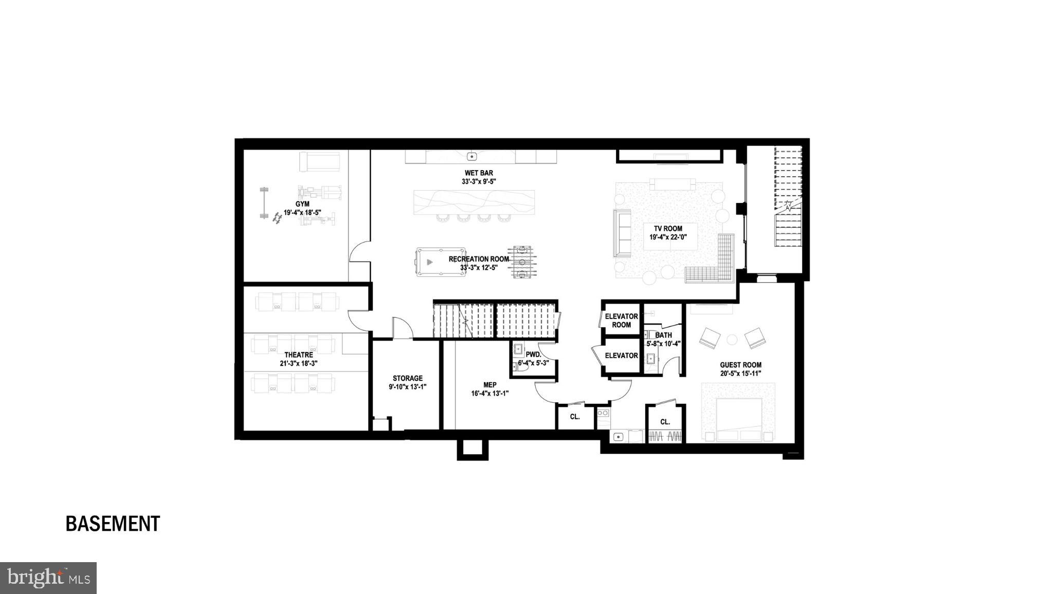 7009 Benjamin Street McLean, VA 22101 - Photo 18 of 18 a picture of a floor plan