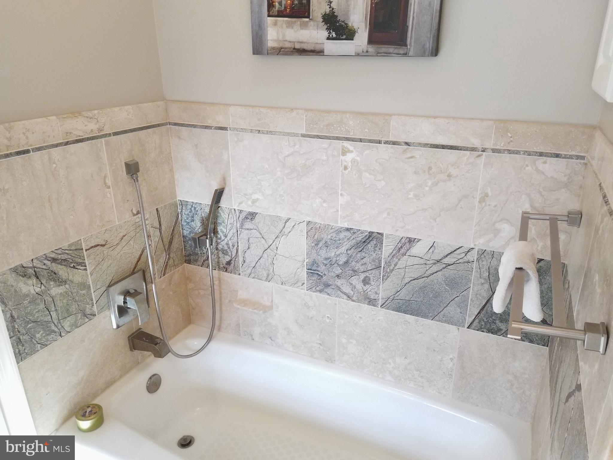 8312 Crown Court Road Alexandria, VA 22308 - Photo 45 of 68 MBA soaking tub with imported tile/stone