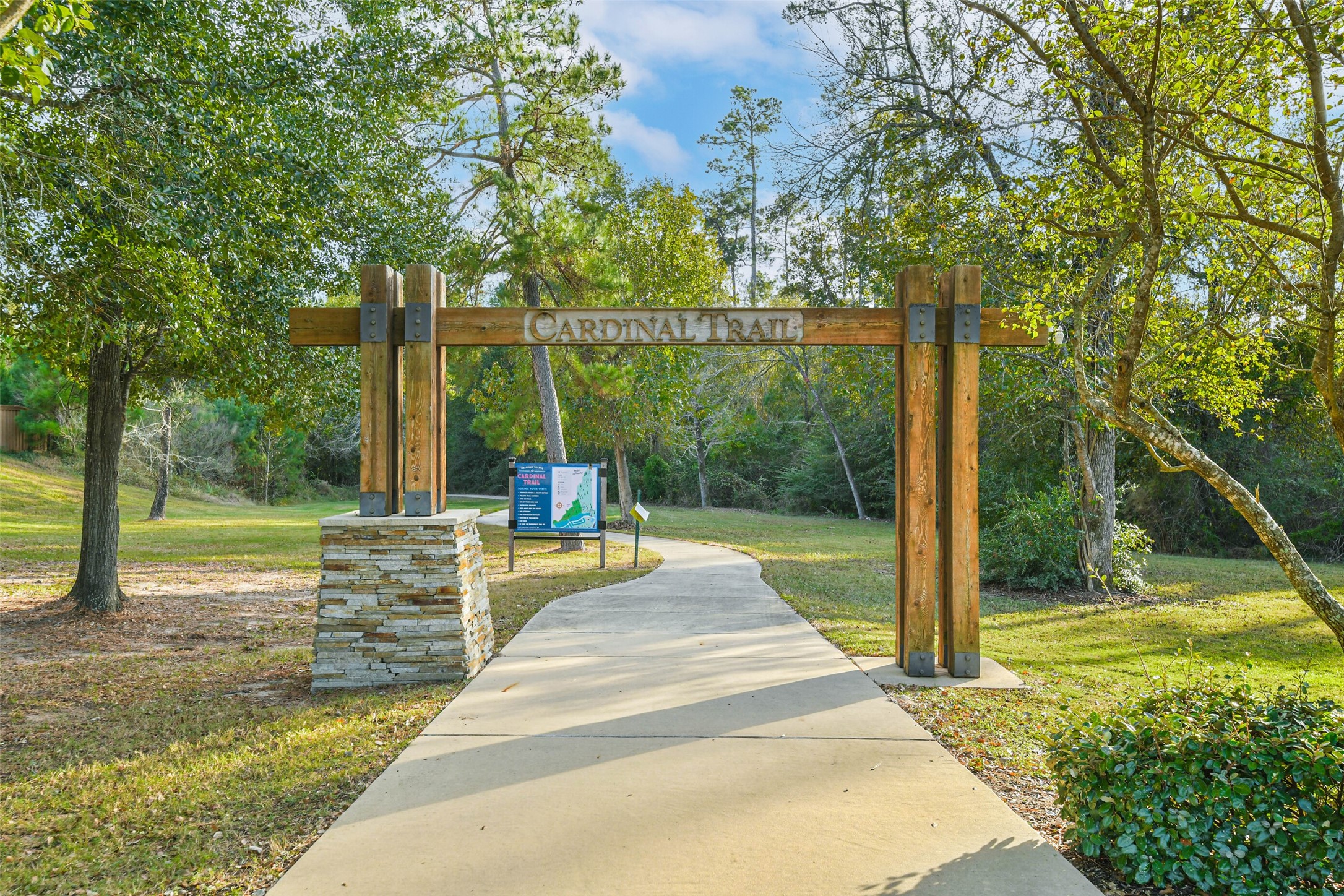 8132 Tyrell Hgts Road Magnolia, TX 77354 - Photo 37 of 40 Hike and bike trails throughout the community and over 200 acres of preserved green space with wooded areas for forest feel in the neighborhood.
