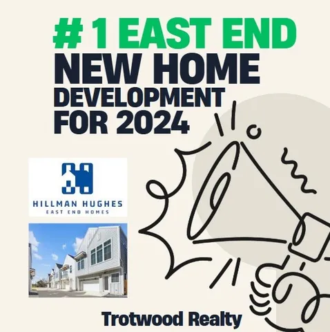 a street sign with a white house and a wooden fence