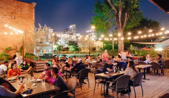 a view of a lake in between two of people