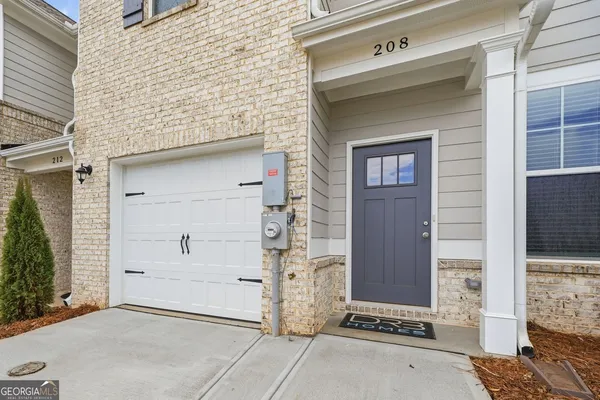 a front view of a house