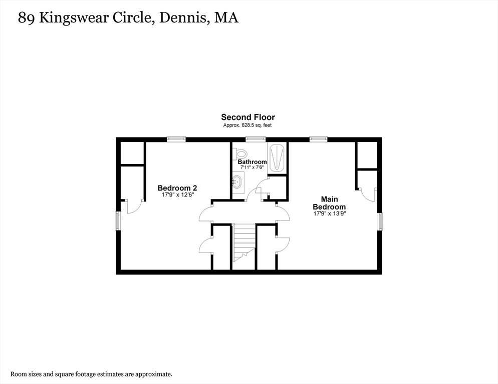 89 Kingswear Circle Dennis, MA 02660 - Photo 38 of 40 a picture of a floor plan