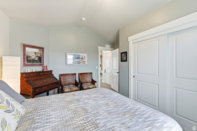 1434 West Stable Street Lindon, UT 84042 - Photo 30 of 76 Bedroom with vaulted ceiling and a closet