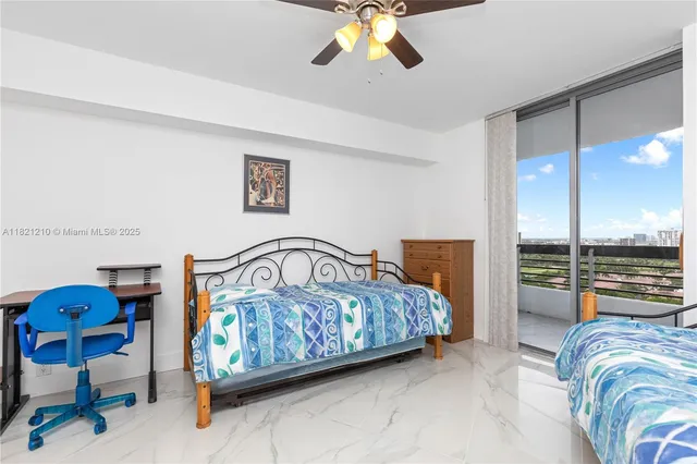 a view of a balcony with city view