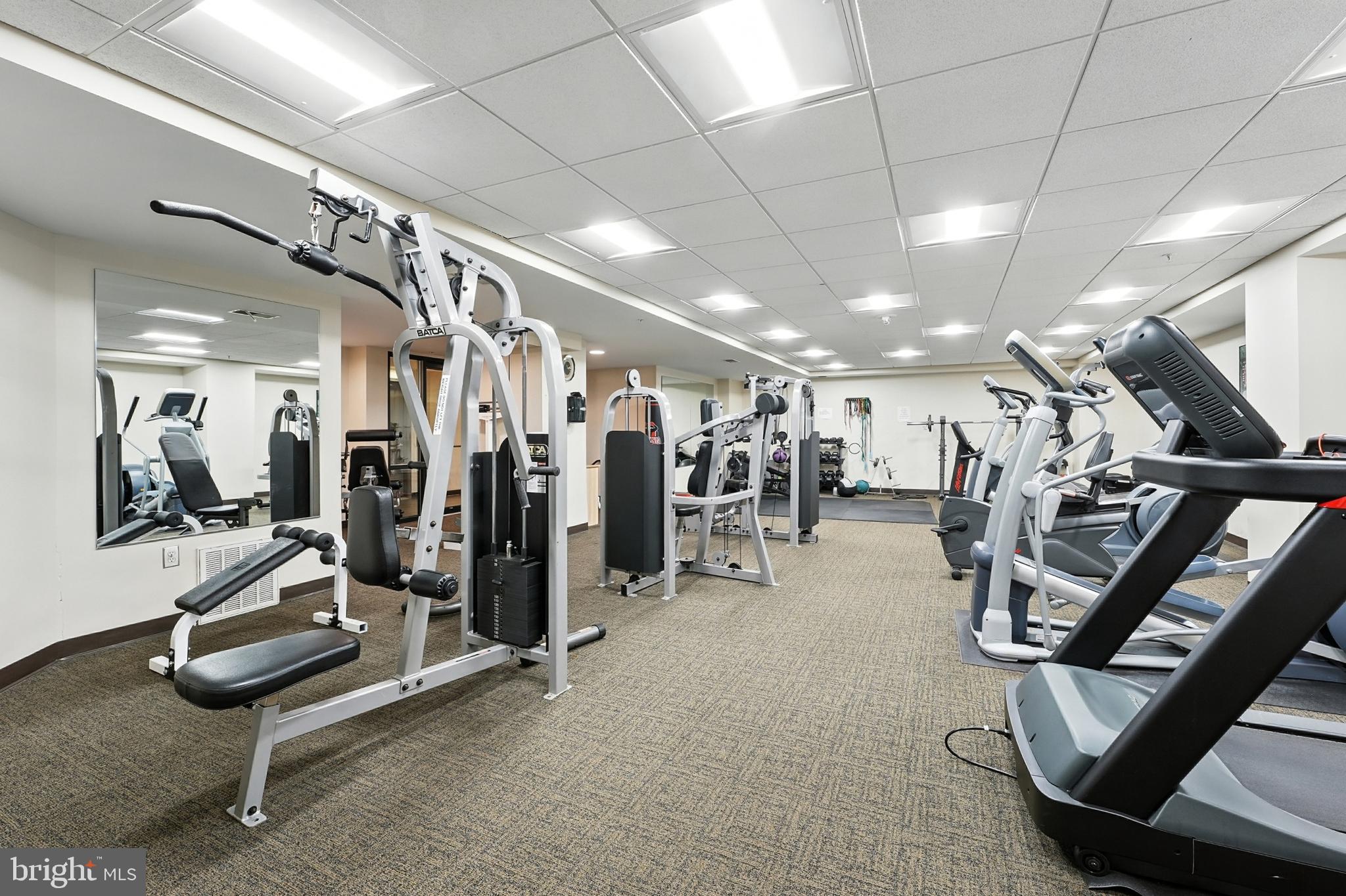 7923 Eastern Avenue Northwest, Unit 303 Silver Spring, MD 20910 - Photo 30 of 38 a view of a room with gym equipment