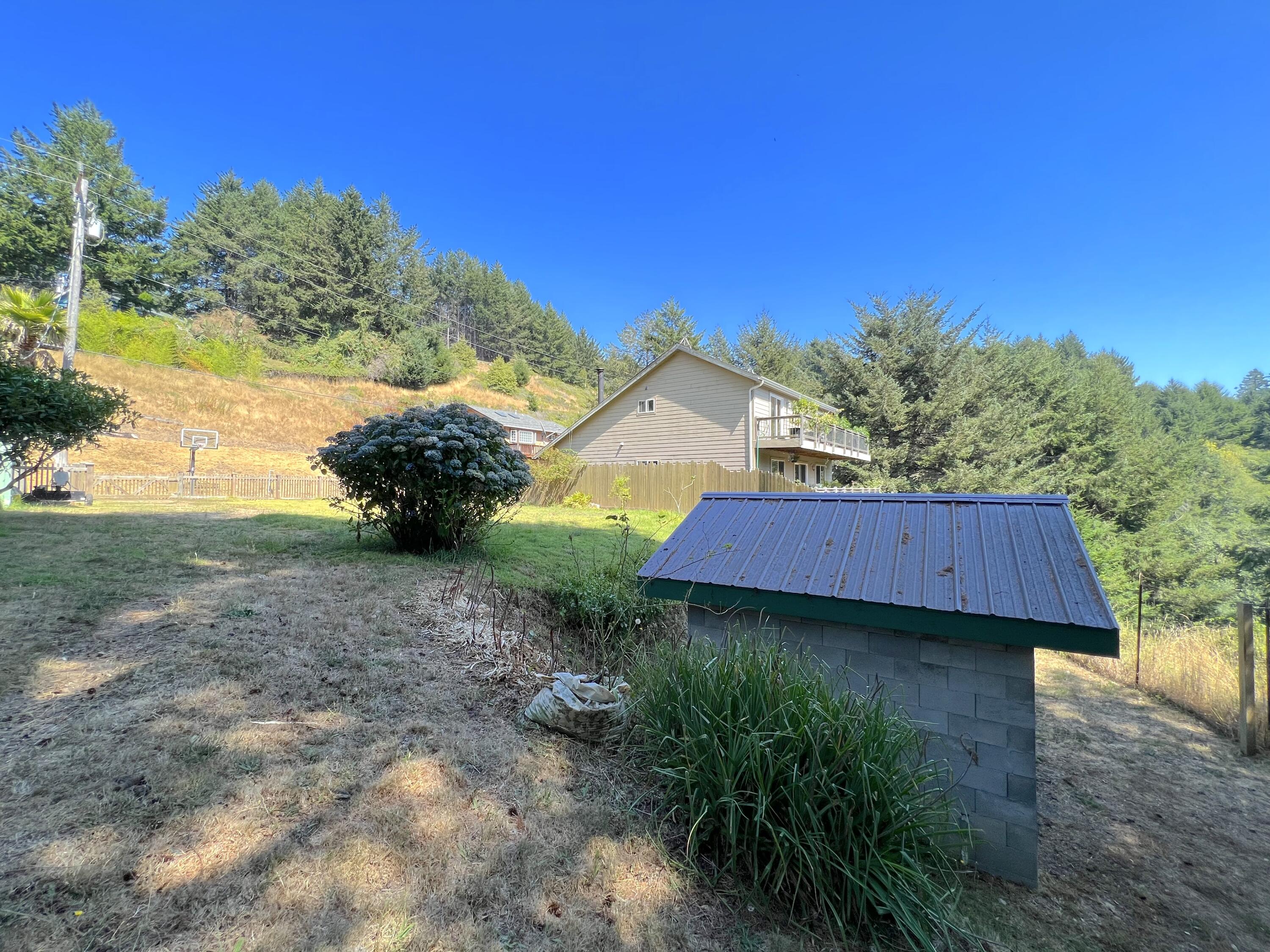 482 Spring Road Shelter Cove, CA 95589 - Photo 45 of 58 block shed to yard
