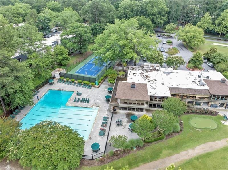 162 Amherst Place Northwest Atlanta, GA 30327 - Photo 20 of 24 an aerial view of residential houses with outdoor space
