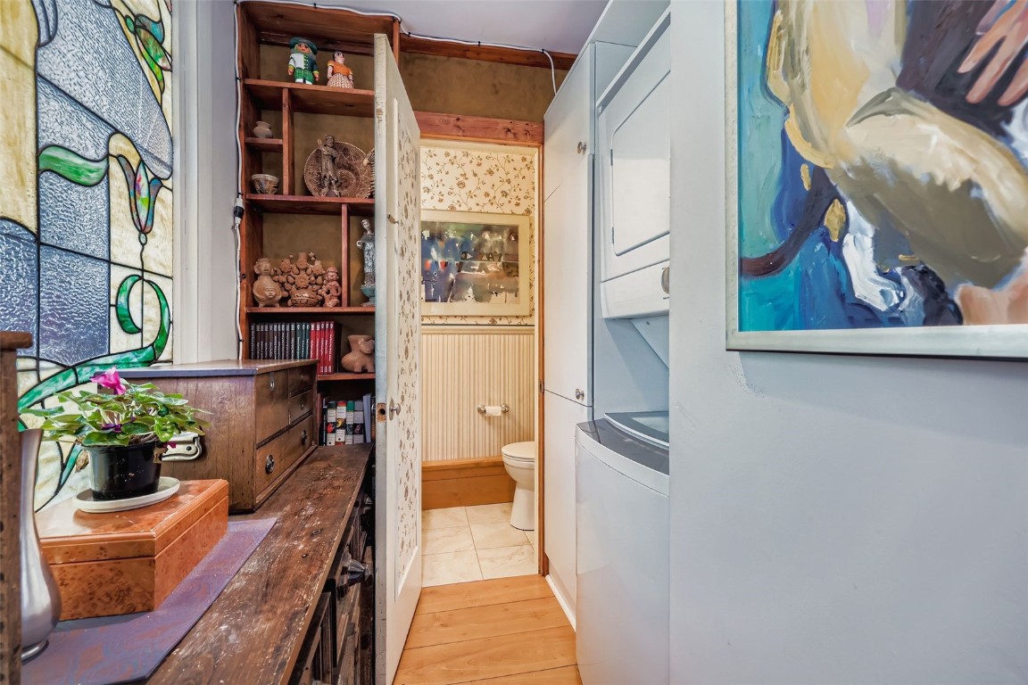 819 Valley View Drive Georgetown, CO 80444 - Photo 11 of 29 a view of a hallway with wooden floor and a potted plant