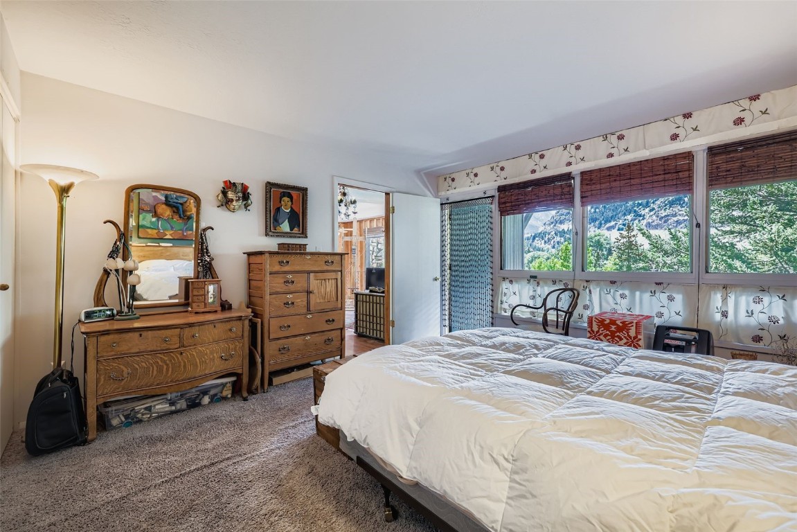819 Valley View Drive Georgetown, CO 80444 - Photo 24 of 29 a bedroom with a bed and a large window