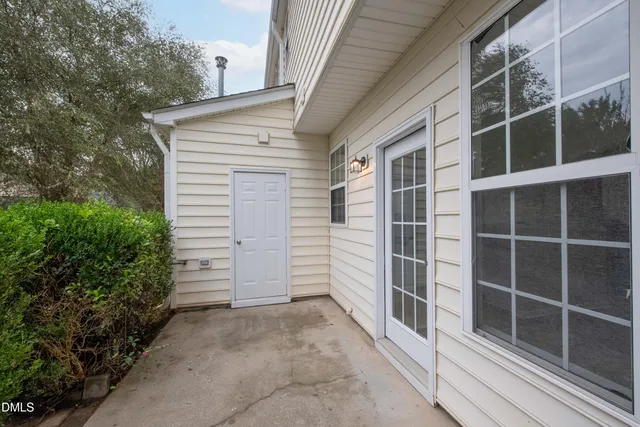 a view of front door and porch