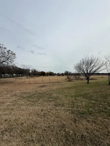 a view of a yard with an trees