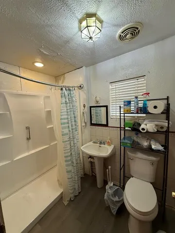 a view of a livingroom with a chandelier