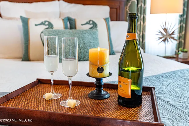 a room with furniture and a table