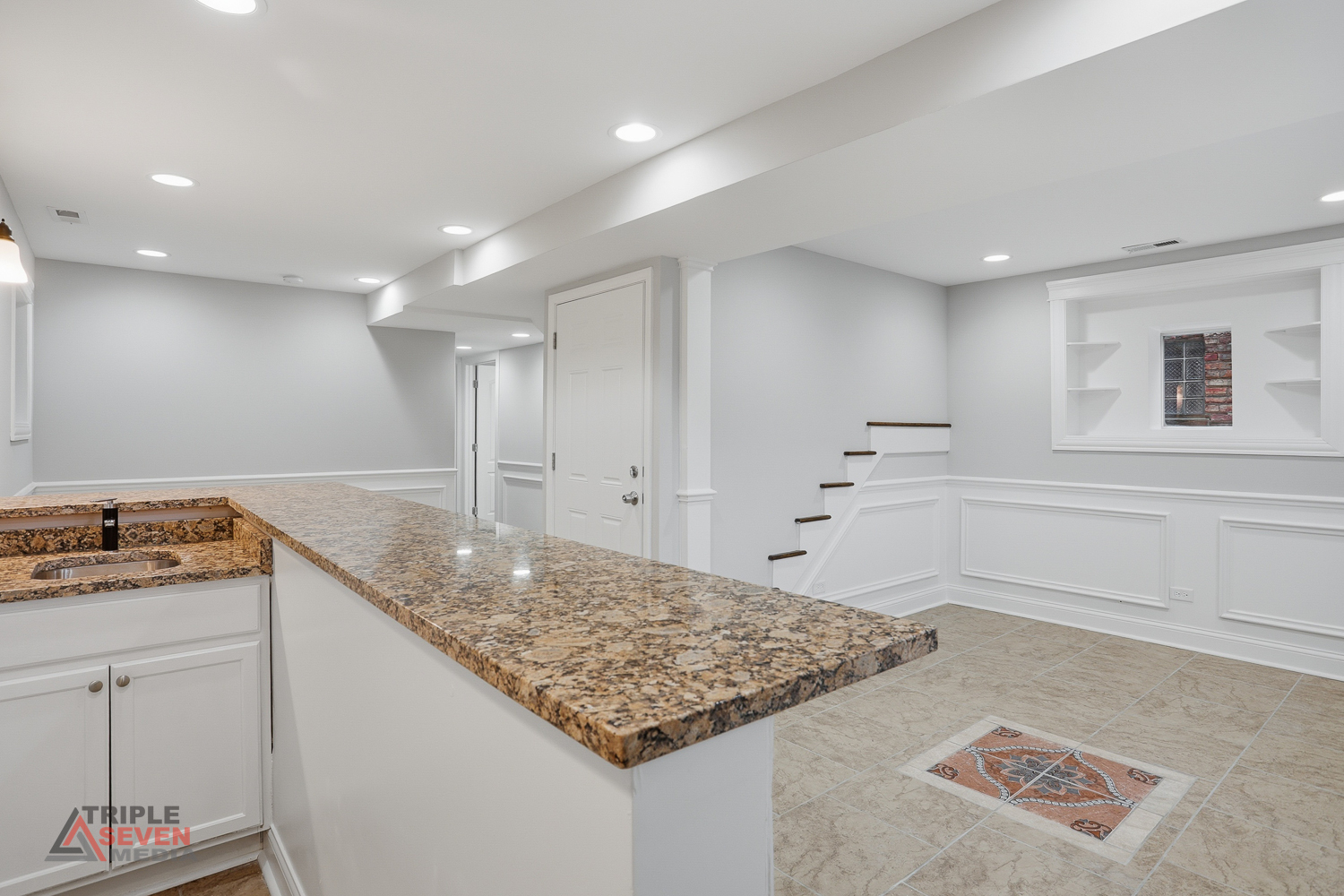 3832 West 64th Place Chicago, IL 60629 - Photo 29 of 35 a kitchen with granite countertop a sink and a stove