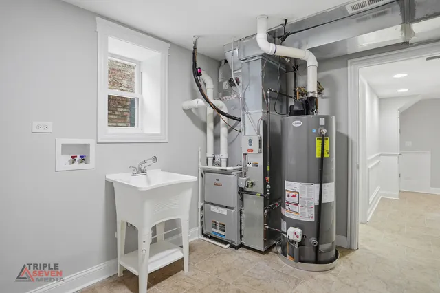 a view of a hallway with workspace and entryway