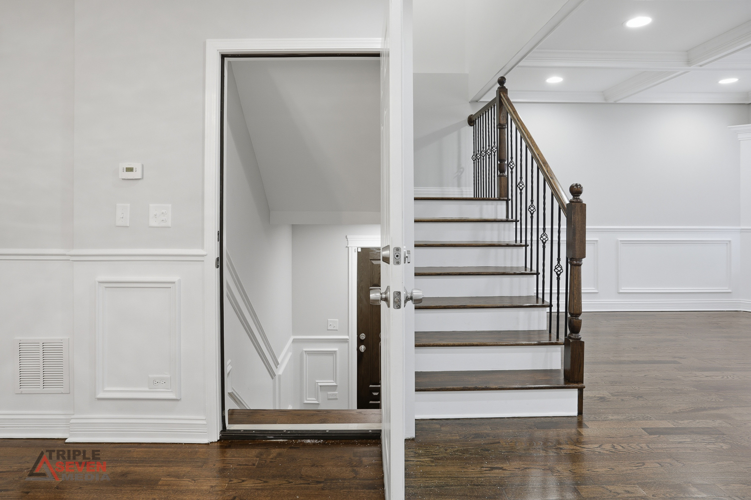 3832 West 64th Place Chicago, IL 60629 - Photo 9 of 35 a view of entryway and hall with wooden floor
