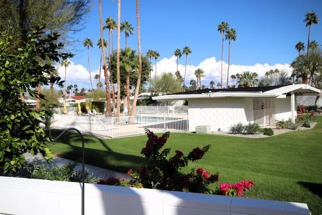 a view of a table and chairs and potted on the floor