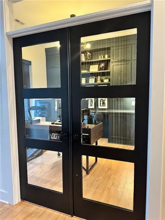 a view of front door